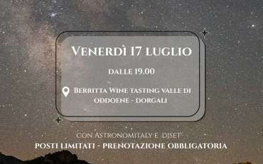 Osservazione astronomica tra i filari